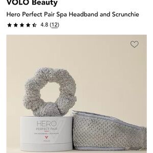 NIB VOLO Perfect Pair Spa Headband and Scrunchie Set